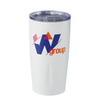 Adrian Geometric Vacuum Tumbler, 20 oz - White - Front