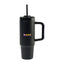 Adrian Travel Tumbler with Handle and Straw, 30 oz Full Color - Black - View 1