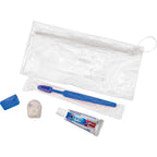 Adult Dental Care Kit with Crest Toothpaste, 5 Pieces - Blue - Left Angle 2