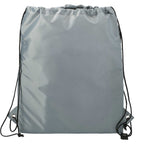 Adventure Drawstring Bag with Insulated Pocket - Gray - Back