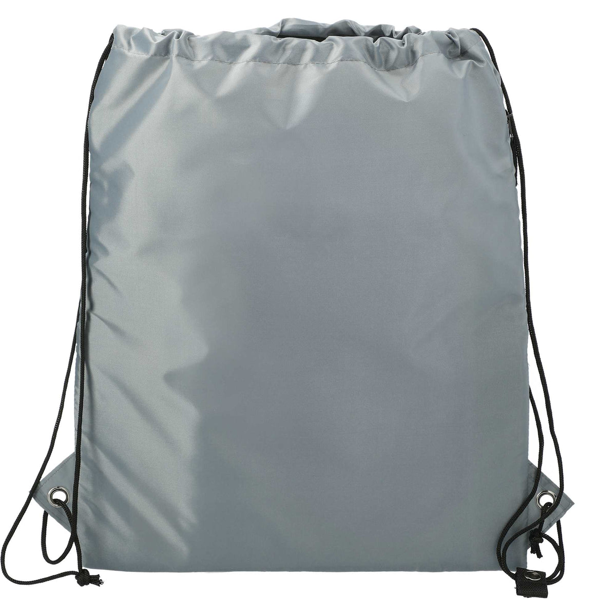Adventure Drawstring Bag with Insulated Pocket - Gray - Back