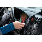 Aero Car Vent Phone Mount with 15W Wireless Charging - Black - Front 2