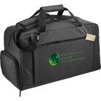Aft Duffel Bag in Recycled PET, 21 Inches Embroidery - Charcoal - Right Angle