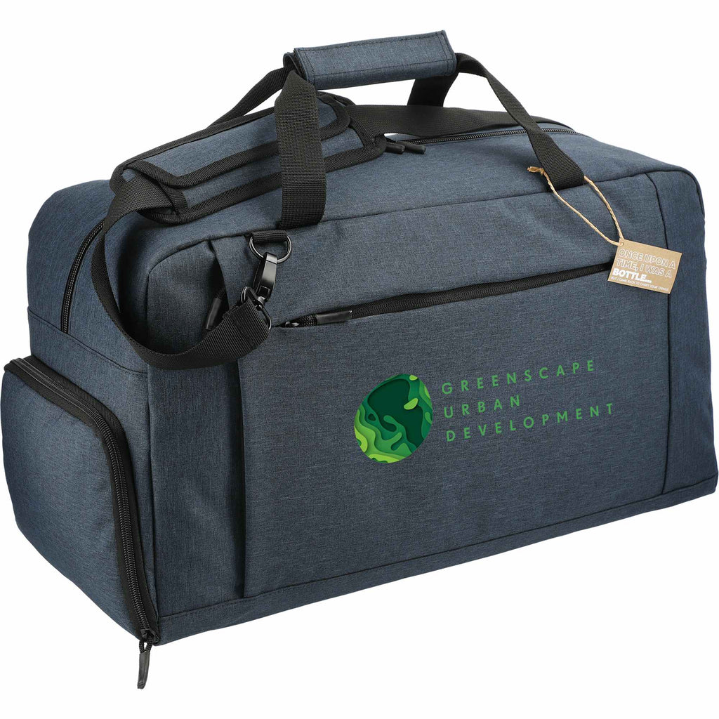 Aft Duffel Bag in Recycled PET, 21 Inches Transfer - Navy - Right Angle
