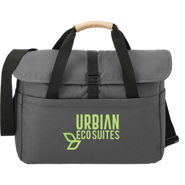 Aft Laptop Messenger Bag in Recycled Polyester, 15 Inches Transfer