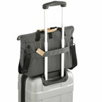 Aft Laptop Messenger Bag in Recycled Polyester, 15 Inches Transfer - Charcoal - Left Angle