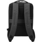Aft Recycled Computer Backpack, Fits 15.6 Inch Laptops Embroidery - Charcoal - Back
