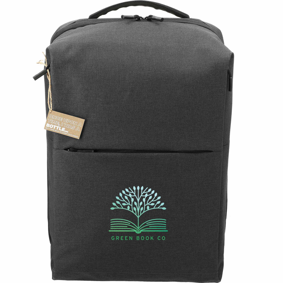 Aft Recycled Computer Backpack, Fits 15.6 Inch Laptops Transfer - Charcoal - Front