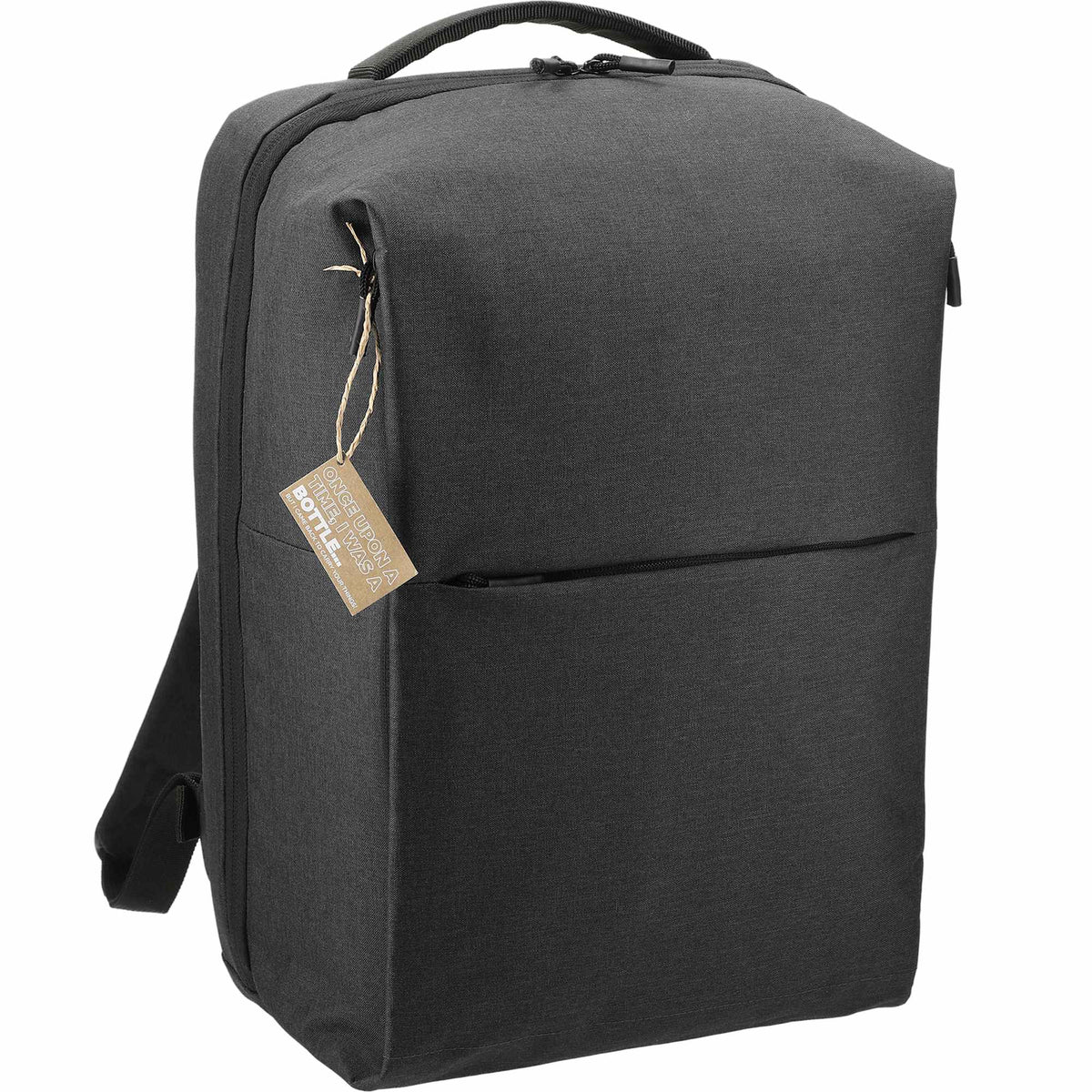 Aft Recycled Computer Backpack, Fits 15.6 Inch Laptops Transfer - Charcoal - Right Angle 2