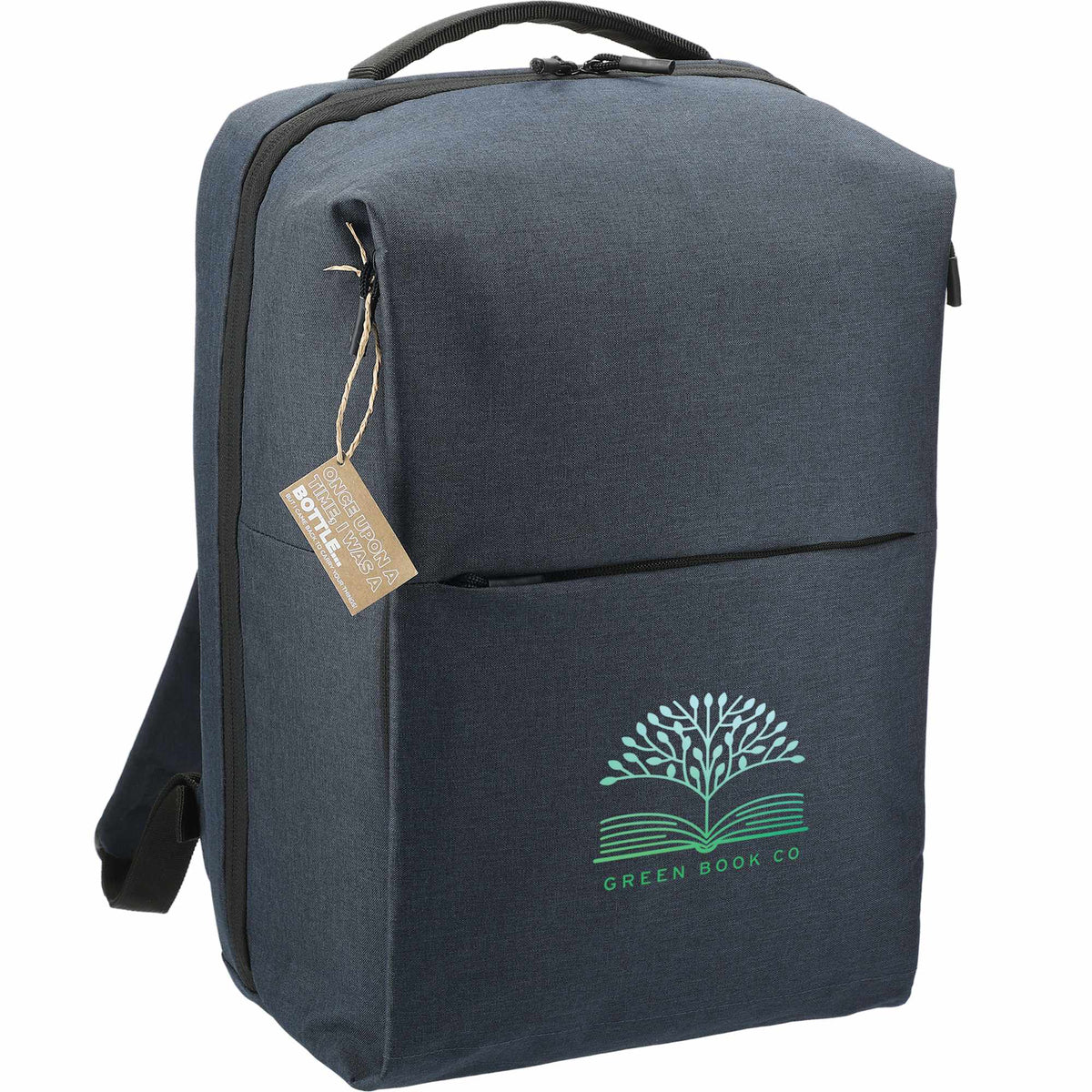 Aft Recycled Computer Backpack, Fits 15.6 Inch Laptops Transfer - Navy - Right Angle