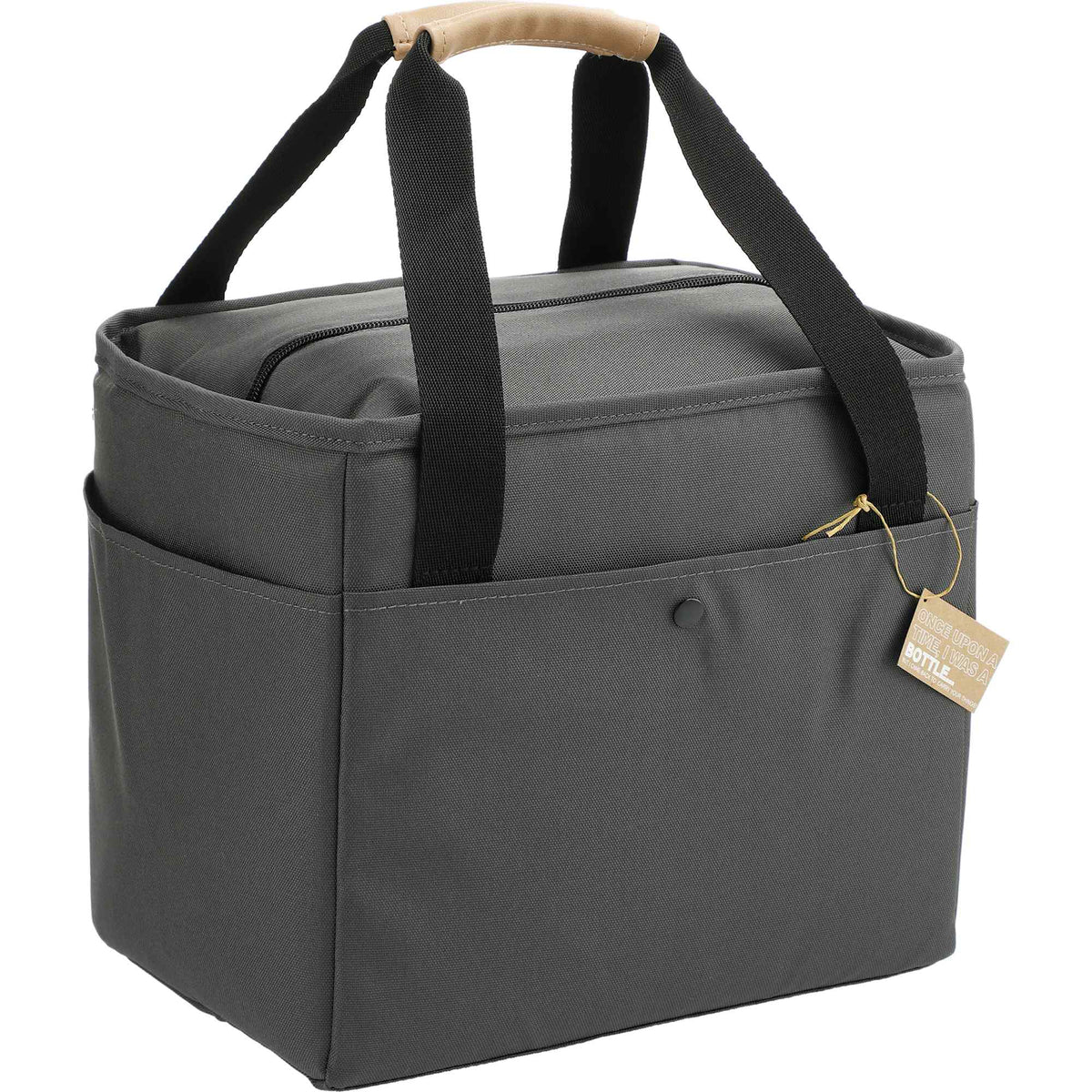 Aft Recycled Cooler with Padded Handles, 12 Cans Transfer - Graphite - Right Angle 4
