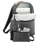 Aft Recycled Modular Backpack with Detachable Sling, 15 Inch Embroidery - Charcoal - Right Angle 3