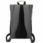 Aft Recycled Rucksack for 15 Inch Laptops Embroidery - Charcoal - Back