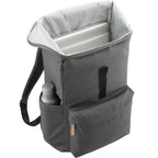 Aft Recycled Rucksack for 15 Inch Laptops Embroidery - Charcoal - Right Angle 3