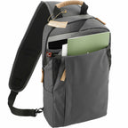 Aft Recycled Sling Bag with Strap Pocket Transfer - Charcoal - Right Angle 6