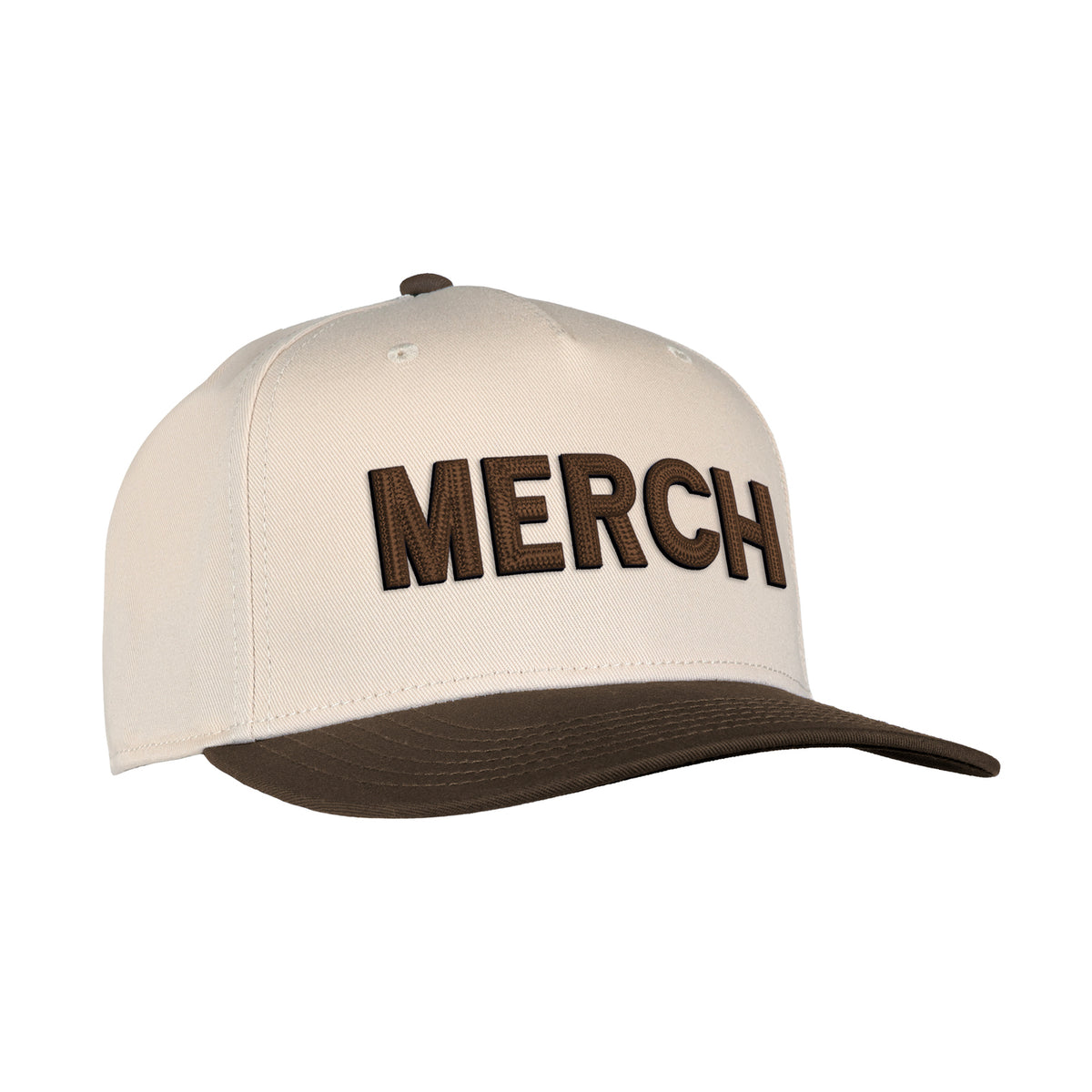 Ahead 1995 Two Tone Cotton Twill Cap Transfer - Cream / Brown - View 1