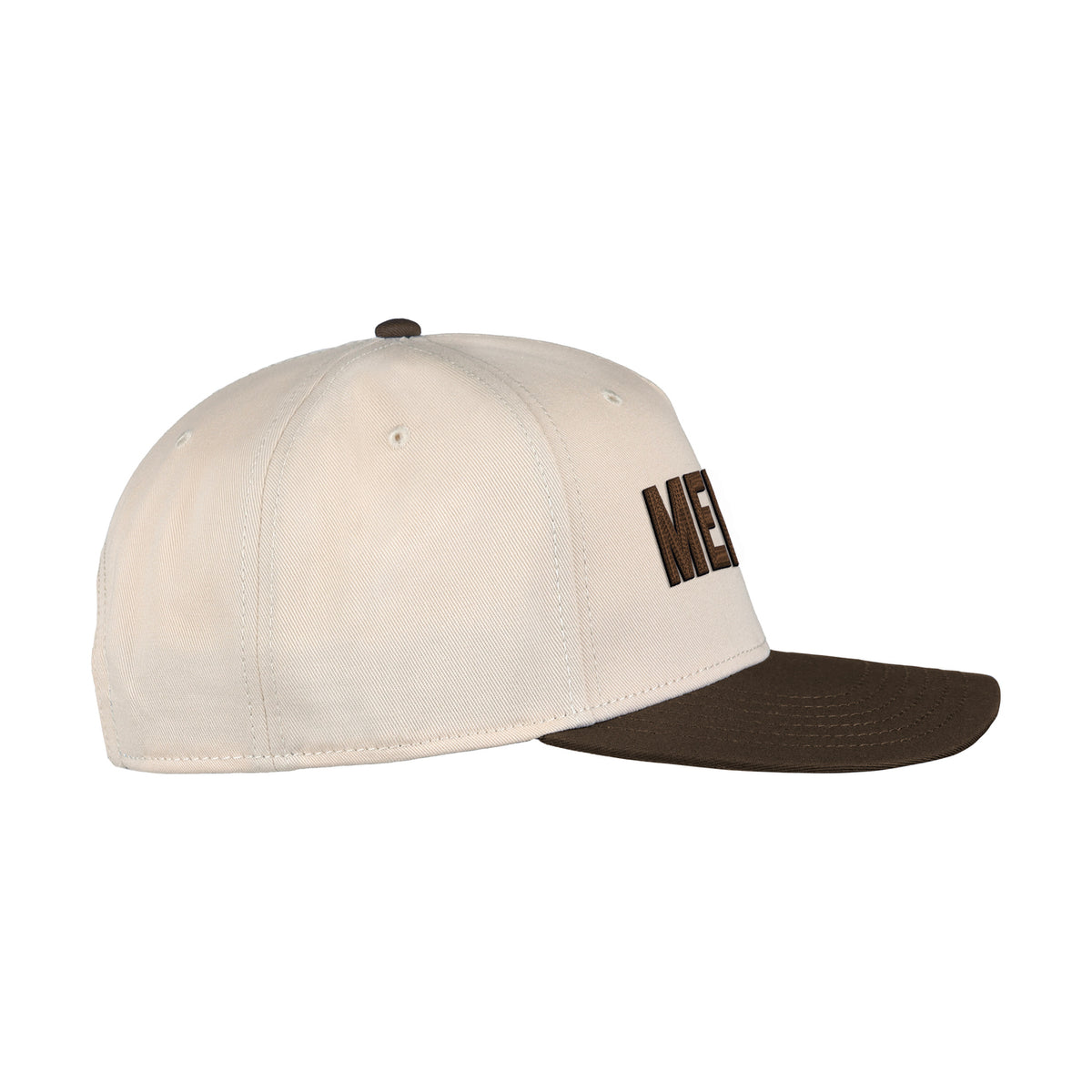 Ahead 1995 Two Tone Cotton Twill Cap Transfer - Cream / Brown - View 4