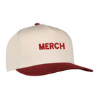 Ahead 1995 Two Tone Cotton Twill Cap Transfer - Cream/Cardinal - View 1