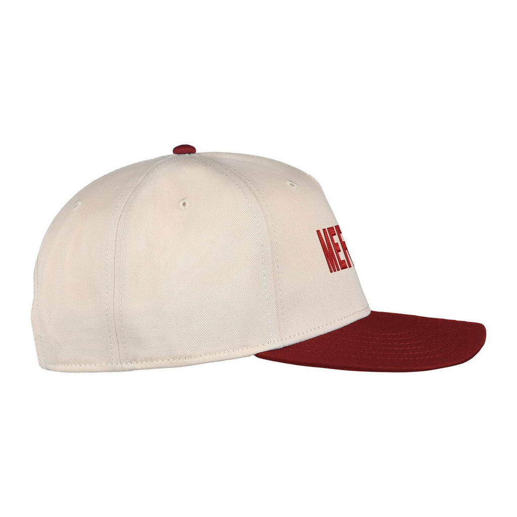 Ahead 1995 Two Tone Cotton Twill Cap Transfer - Cream/Cardinal - View 4