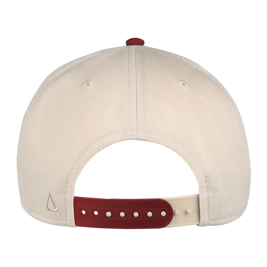 Ahead 1995 Two Tone Cotton Twill Cap Transfer - Cream/Cardinal - View 5