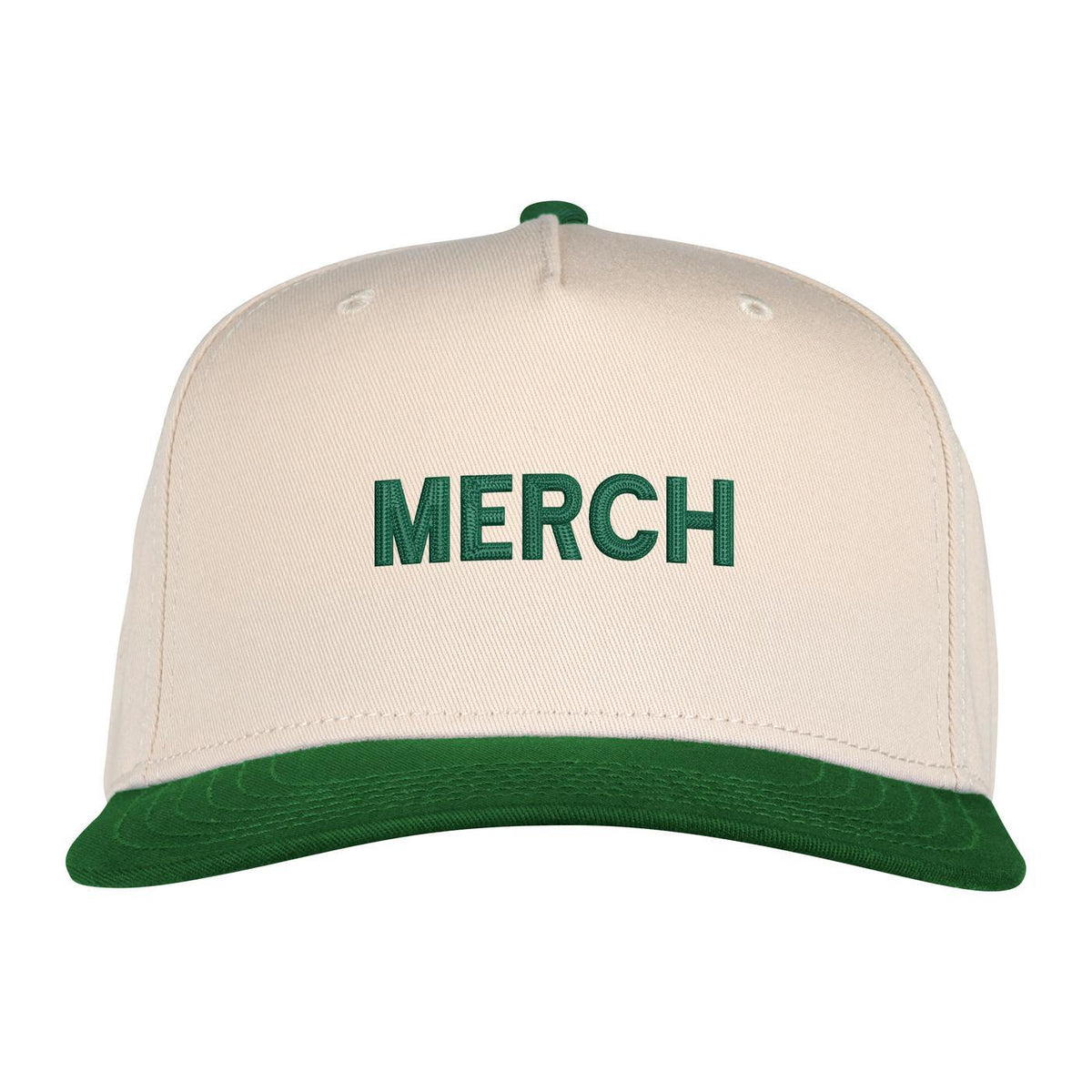 Ahead 1995 Two Tone Cotton Twill Cap Transfer - Cream/Kelly - View 2