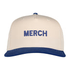 Ahead 1995 Two Tone Cotton Twill Cap Transfer - Cream/Tour Blue - View 2