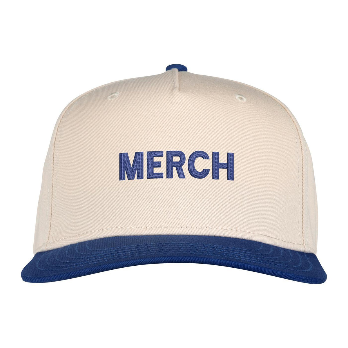 Ahead 1995 Two Tone Cotton Twill Cap Transfer - Cream/Tour Blue - View 2