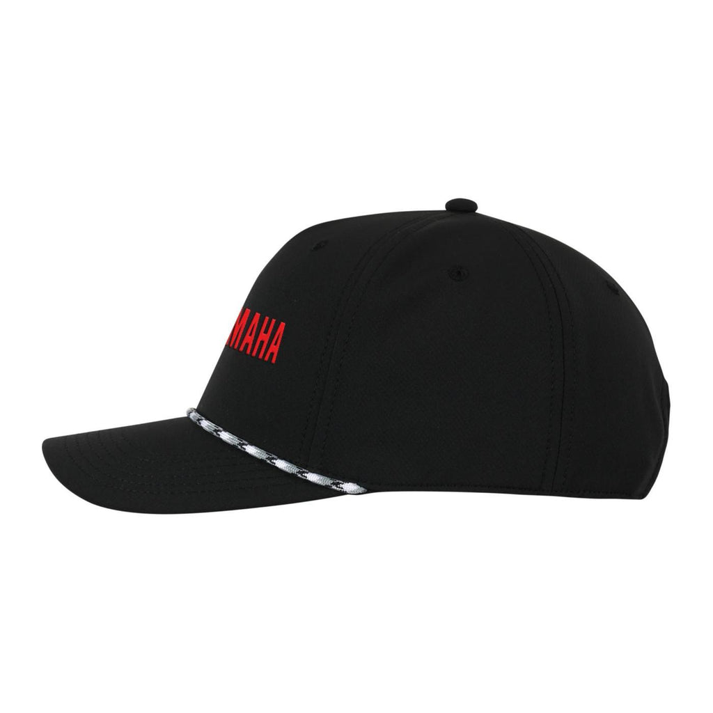 Ahead Alto Performance Cap with Rope Detail Embroidery - Black - View 4