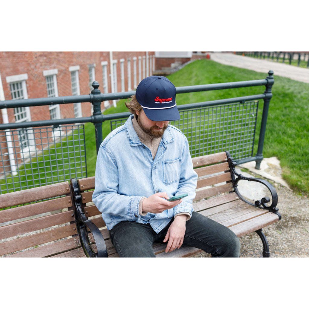 Ahead Alto Performance Cap with Rope Detail Embroidery - Navy - View 7