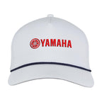 Ahead Alto Performance Cap with Rope Detail Embroidery - White/Navy - View 2