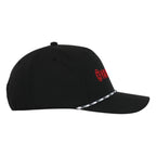Ahead Alto Performance Cap with Rope Detail Transfer - Black - View 3