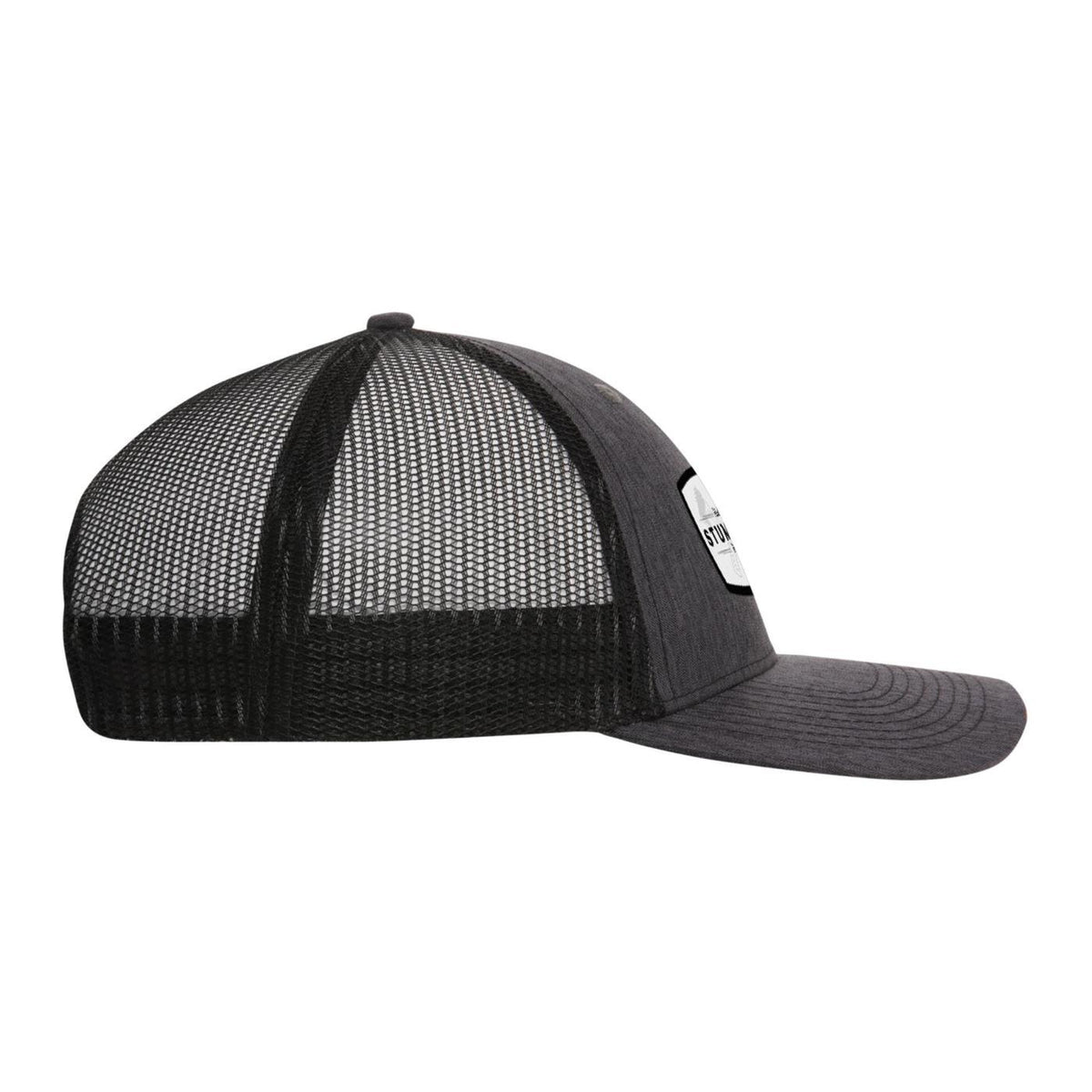 Ahead Brant Linen and Mesh Cap Embroidery - Charcoal Linen/Black - View 2