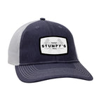Ahead Brant Linen and Mesh Cap Embroidery - Navy Linen/White - View 1