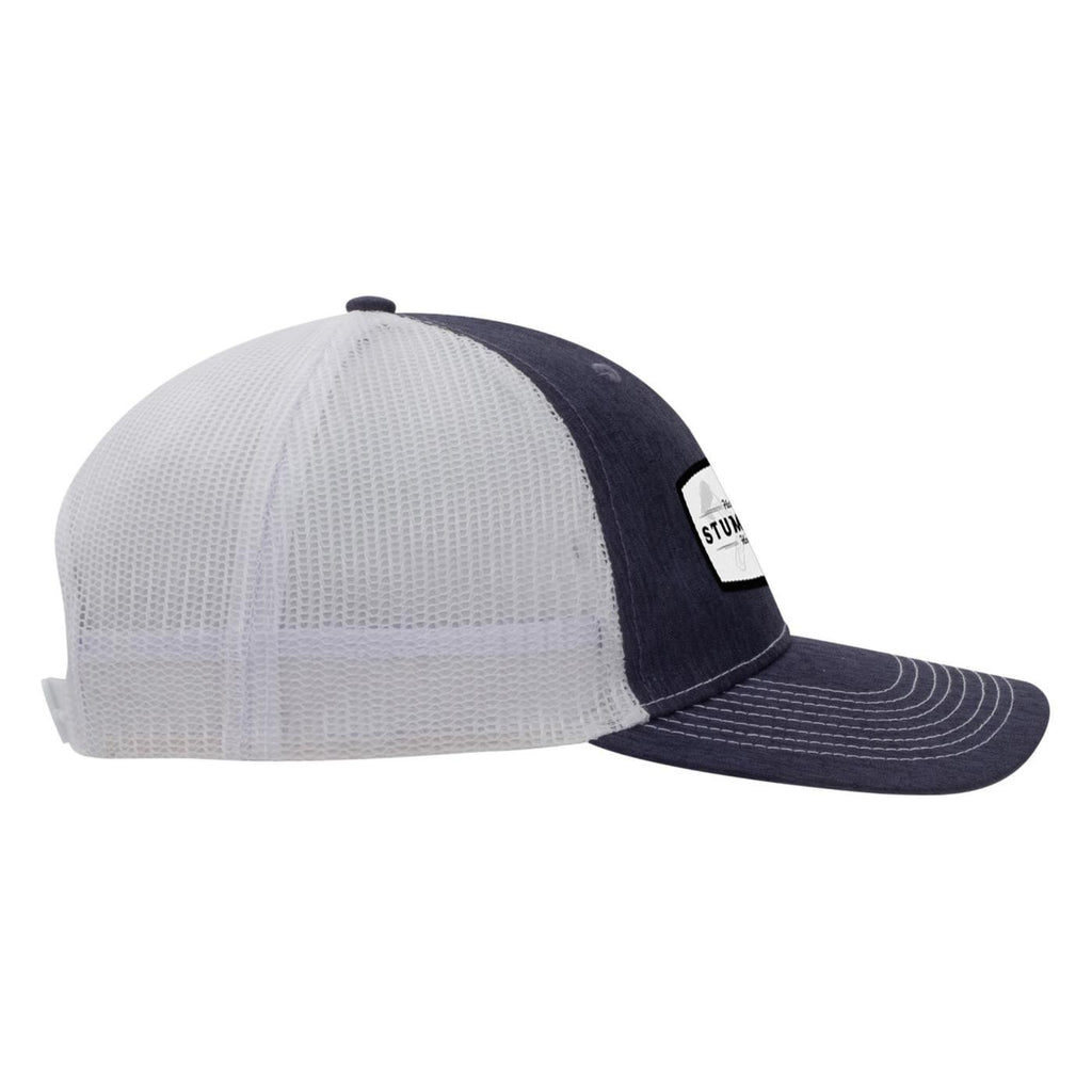 Ahead Brant Linen and Mesh Cap Embroidery - Navy Linen/White - View 2