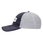 Ahead Brant Linen and Mesh Cap Embroidery - Navy Linen/White - View 3
