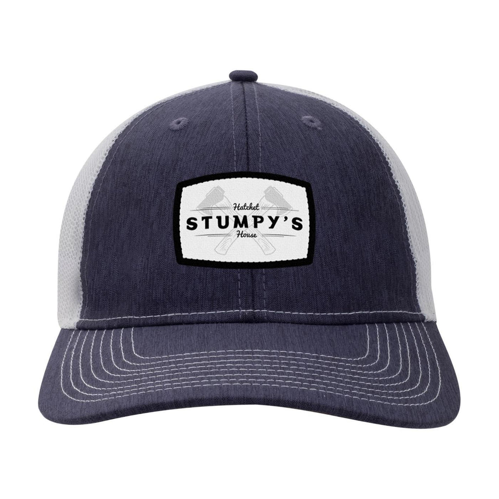 Ahead Brant Linen and Mesh Cap Embroidery - Navy Linen/White - View 4