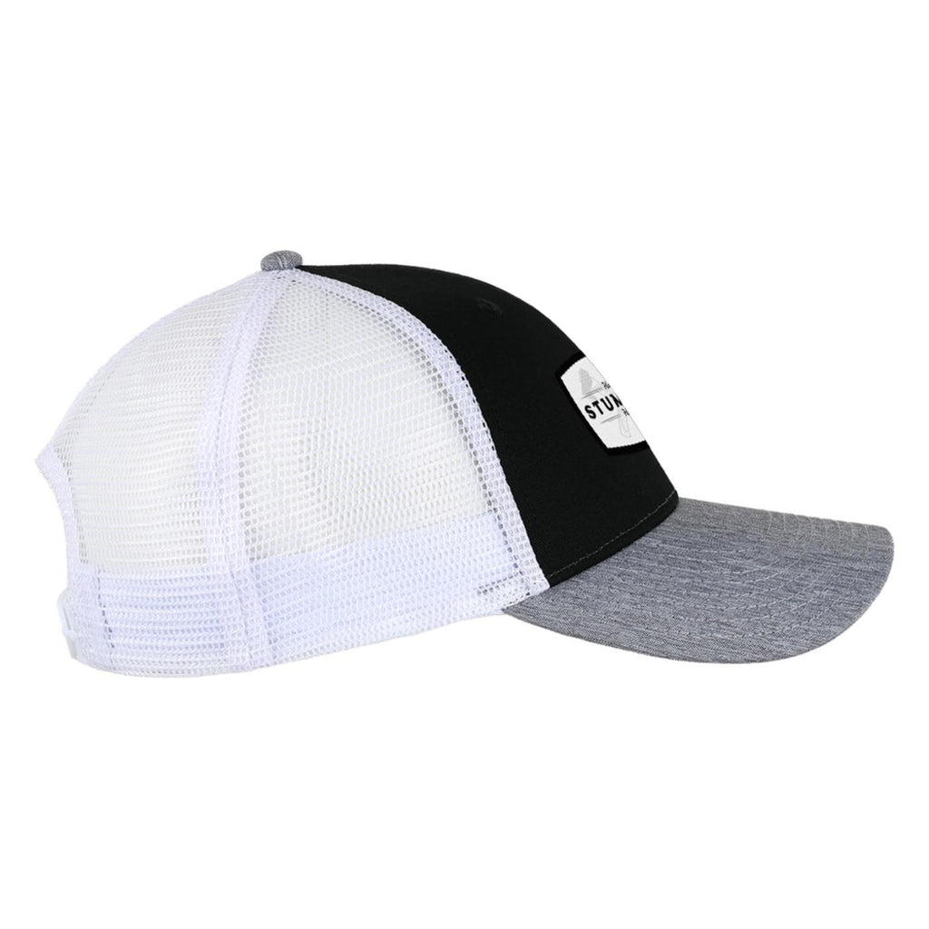 Ahead Brant Linen and Mesh Cap Transfer - Black-White - View 2