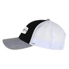 Ahead Brant Linen and Mesh Cap Transfer - Black-White - View 3
