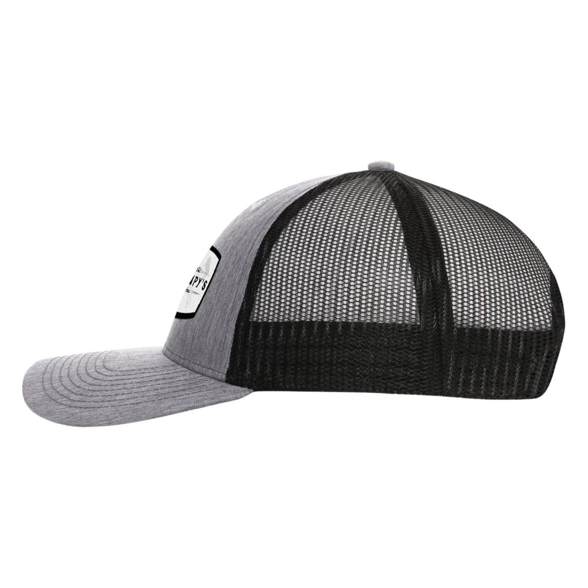 Ahead Brant Linen and Mesh Cap Transfer - Carbon/Black - View 3