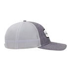 Ahead Brant Linen and Mesh Cap Transfer - Carbon Linen/White - View 2