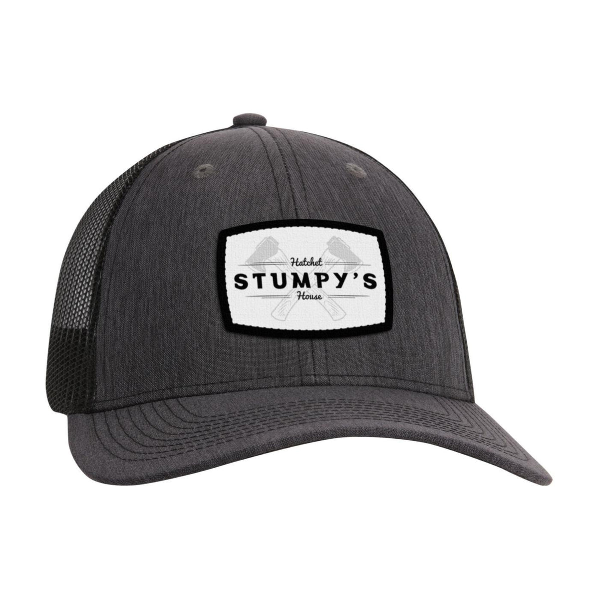 Ahead Brant Linen and Mesh Cap Transfer - Charcoal Linen/Black - View 1