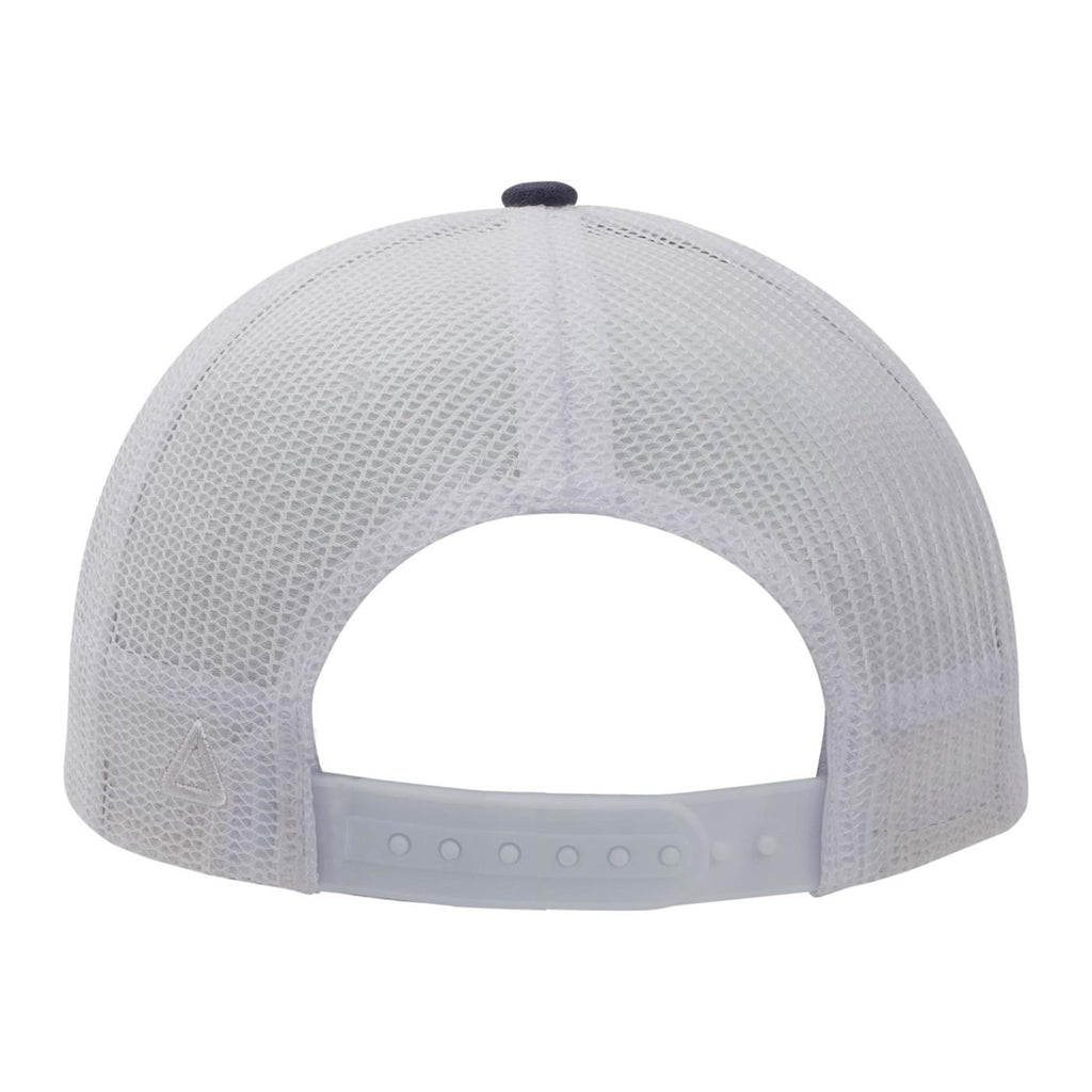 Ahead Brant Linen and Mesh Cap Transfer - Navy Linen/White - View 5