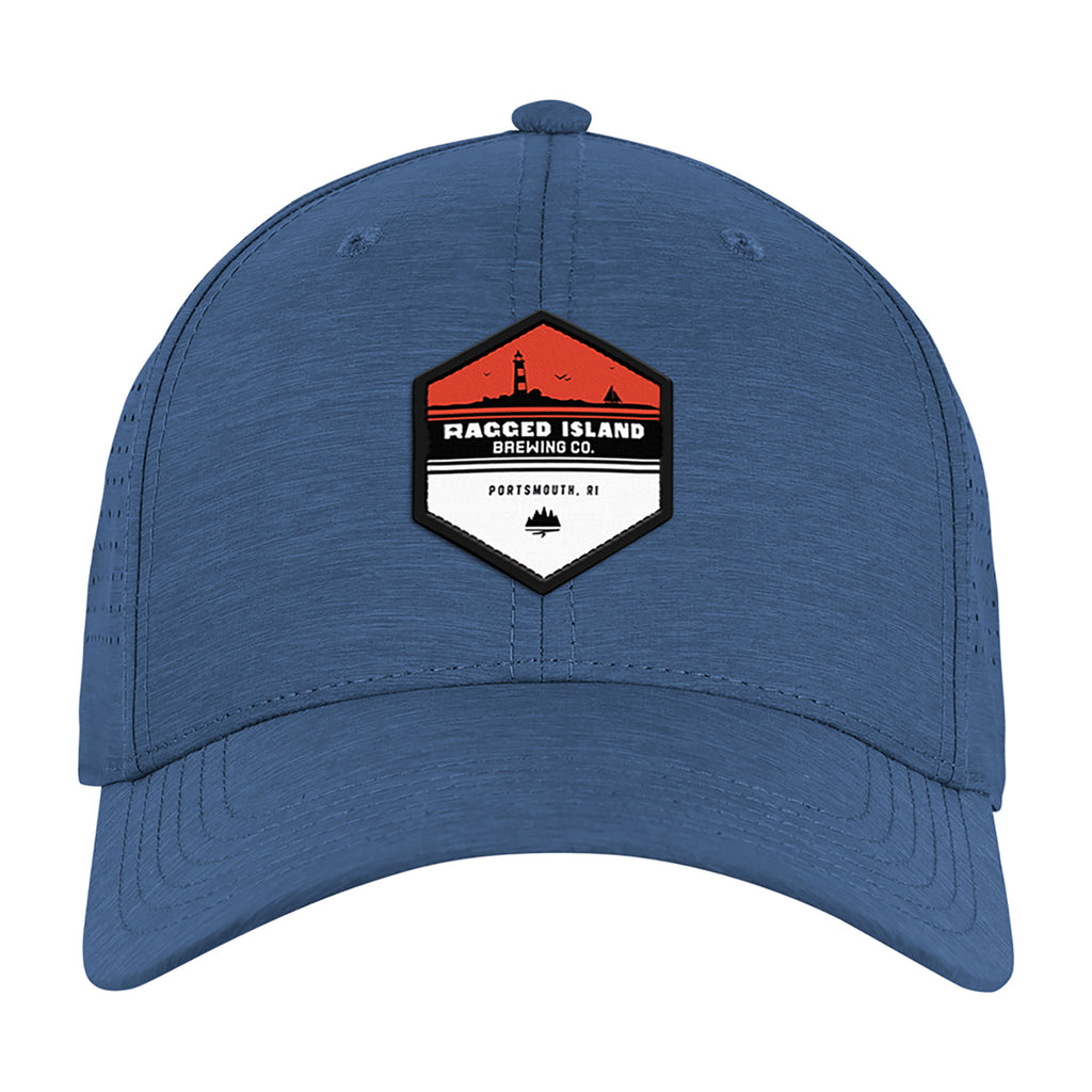 Ahead Brezo Perforated Performance Cap Embroidery - Blue - View 2