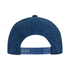 Ahead Chaser Corduroy 5 Panel Cap with Rope Visor Embroidery - Marine/Ivory - View 5