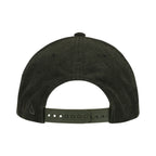 Ahead Chaser Corduroy 5 Panel Cap with Rope Visor Embroidery - Olive Green/Khaki - View 5