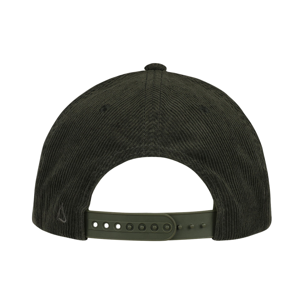Ahead Chaser Corduroy 5 Panel Cap with Rope Visor Embroidery - Olive Green/Khaki - View 5