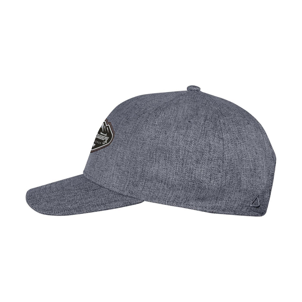 Ahead Chester Heathered Cap with Metal Clasp Embroidery - Blue Heather - View 3