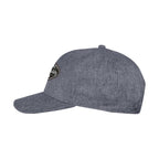 Ahead Chester Heathered Cap with Metal Clasp Embroidery - Blue Heather - View 3