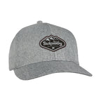 Ahead Chester Heathered Cap with Metal Clasp Embroidery - Grey Heather - View 1