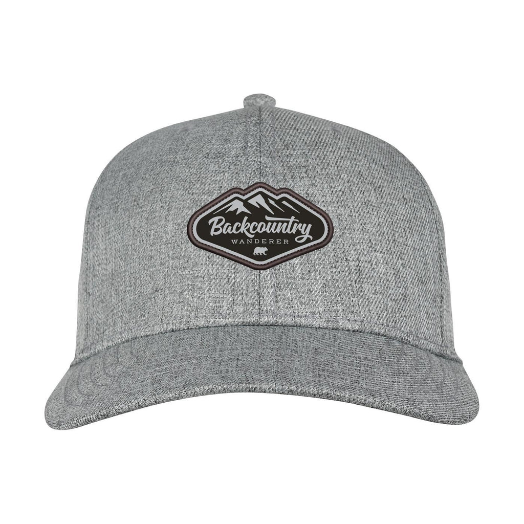 Ahead Chester Heathered Cap with Metal Clasp Embroidery - Grey Heather - View 2